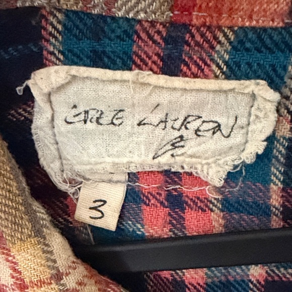 Greg Lauren Men's Multicolor Plaid Casual Button Down Shirt - Picture 3 of 8